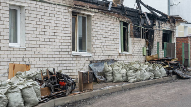 Professional Fire Damage Removal technician working in Montgomery, PA